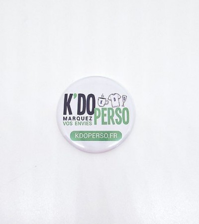 Badge rond décoratif personnalisable 57 mm